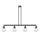 Olean Island Light shown in the Oil Rubbed Bronze finish with a Clear shade