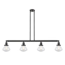 Olean Island Light shown in the Oil Rubbed Bronze finish with a Seedy shade