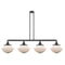 Oxford Island Light shown in the Oil Rubbed Bronze finish with a Matte White shade