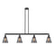 Cone Island Light shown in the Oil Rubbed Bronze finish with a Plated Smoke shade