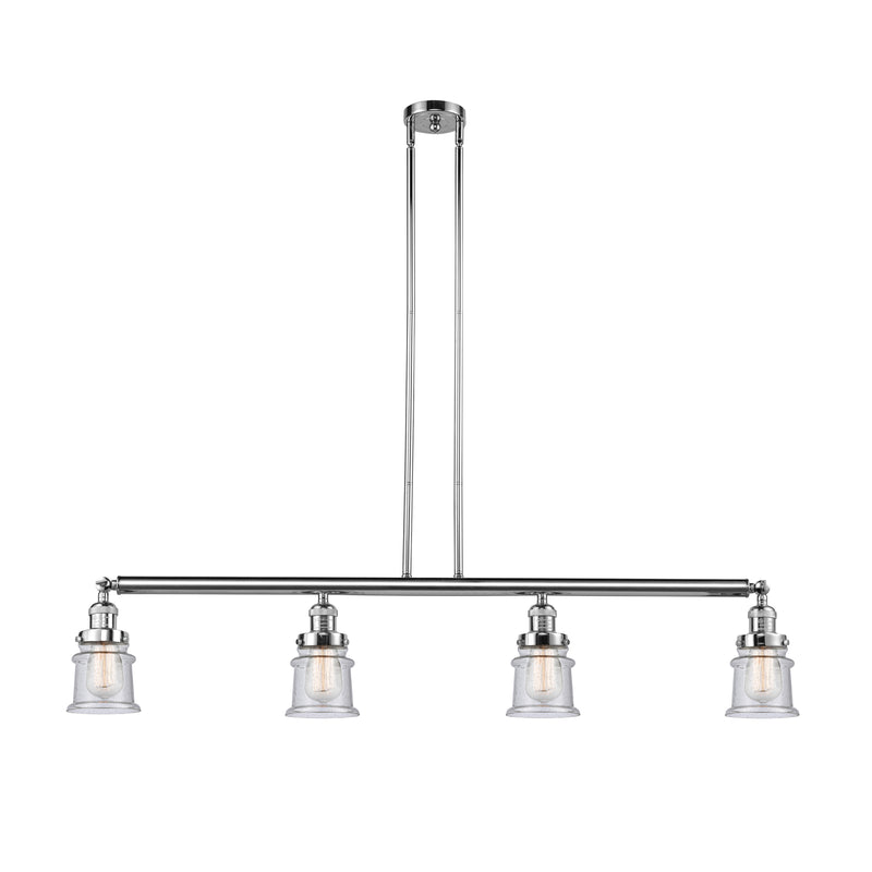 Canton Island Light shown in the Polished Chrome finish with a Seedy shade