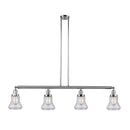 Bellmont Island Light shown in the Polished Chrome finish with a Seedy shade