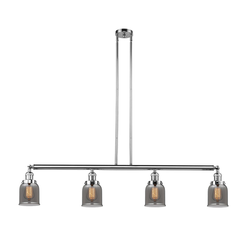 Bell Island Light shown in the Polished Chrome finish with a Plated Smoke shade