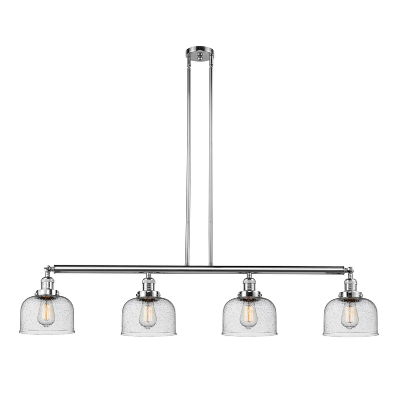 Bell Island Light shown in the Polished Chrome finish with a Seedy shade