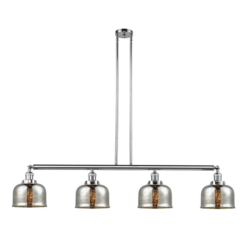 Bell Island Light shown in the Polished Chrome finish with a Silver Plated Mercury shade