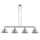 Briarcliff Island Light shown in the Polished Chrome finish with a Polished Chrome shade