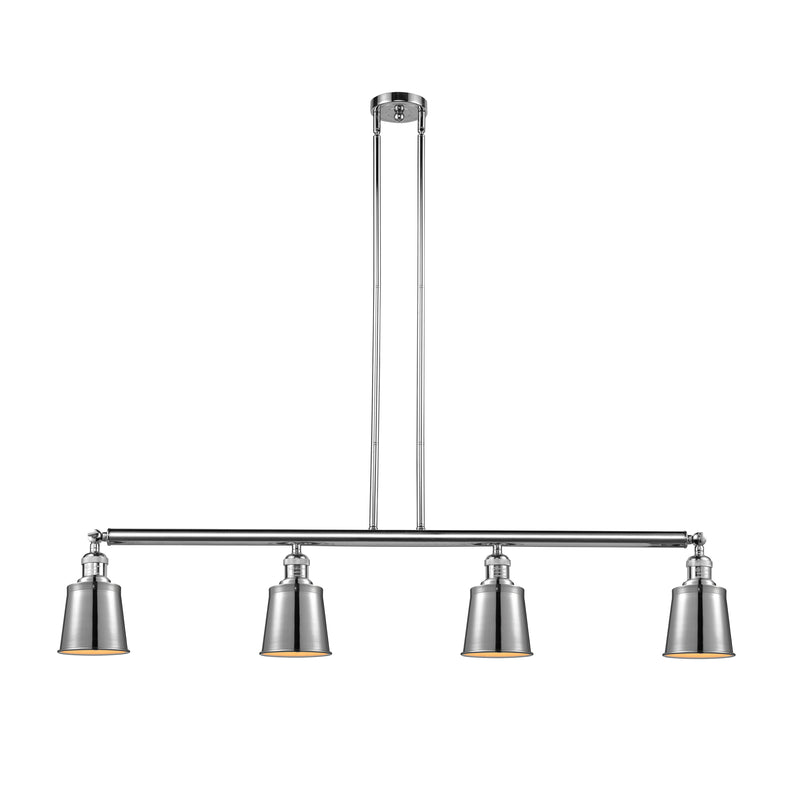 Addison Island Light shown in the Polished Chrome finish with a Polished Chrome shade