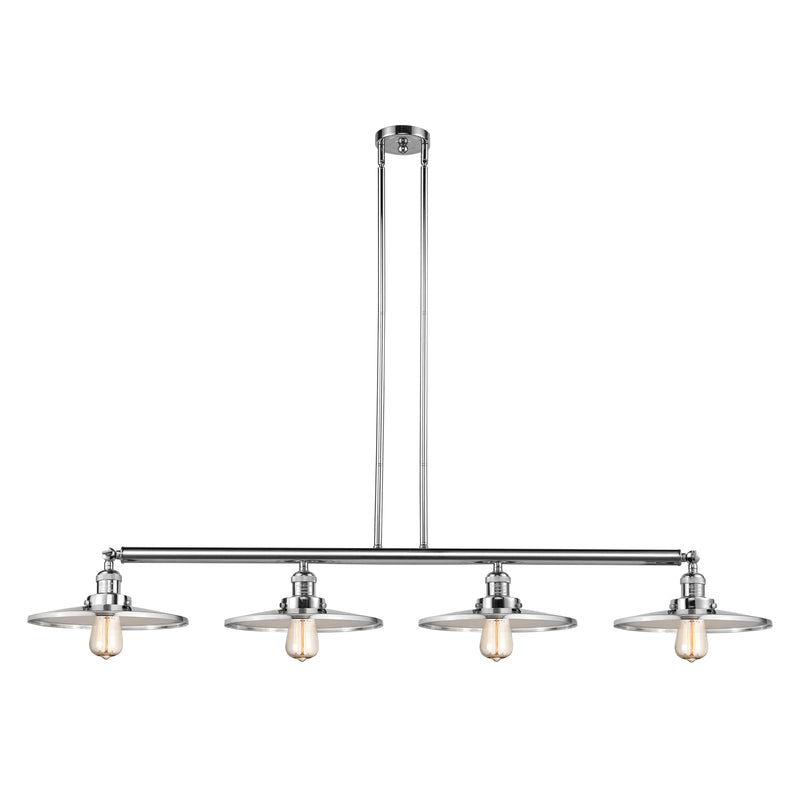 Appalachian Island Light shown in the Polished Chrome finish with a Polished Chrome shade