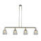 Chatham Island Light shown in the Polished Nickel finish with a Clear shade