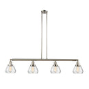 Fulton Island Light shown in the Polished Nickel finish with a Clear shade