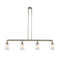 Canton Island Light shown in the Polished Nickel finish with a Matte White shade