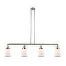 Canton Island Light shown in the Polished Nickel finish with a Matte White shade