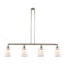 Canton Island Light shown in the Polished Nickel finish with a Matte White shade