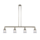 Canton Island Light shown in the Polished Nickel finish with a Clear shade