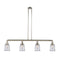 Canton Island Light shown in the Polished Nickel finish with a Clear shade