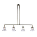 Bellmont Island Light shown in the Polished Nickel finish with a Clear shade