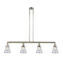 Bellmont Island Light shown in the Polished Nickel finish with a Seedy shade