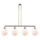 Beacon Island Light shown in the Polished Nickel finish with a Matte White shade