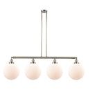 Beacon Island Light shown in the Polished Nickel finish with a Matte White shade