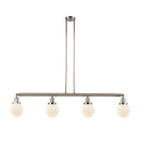 Beacon Island Light shown in the Polished Nickel finish with a Matte White shade