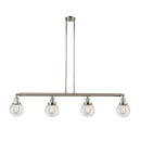 Beacon Island Light shown in the Polished Nickel finish with a Clear shade