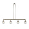 Beacon Island Light shown in the Polished Nickel finish with a Clear shade