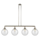 Beacon Island Light shown in the Polished Nickel finish with a Seedy shade