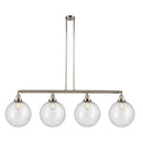 Beacon Island Light shown in the Polished Nickel finish with a Seedy shade