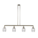 Colton Island Light shown in the Polished Nickel finish with a Clear Halophane shade