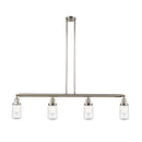 Dover Island Light shown in the Polished Nickel finish with a Seedy shade