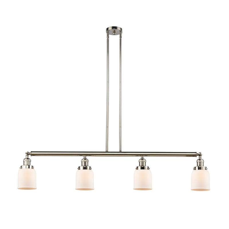 Bell Island Light shown in the Polished Nickel finish with a Matte White shade