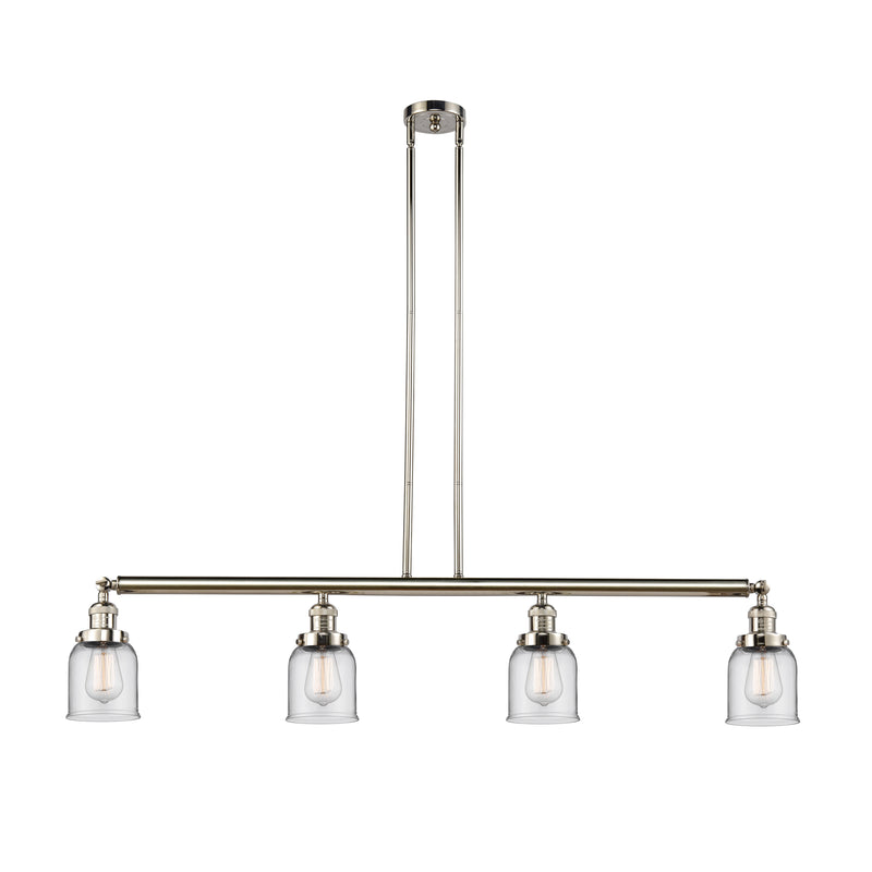 Bell Island Light shown in the Polished Nickel finish with a Clear shade