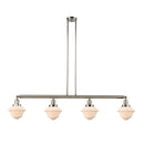 Oxford Island Light shown in the Polished Nickel finish with a Matte White shade