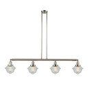 Oxford Island Light shown in the Polished Nickel finish with a Seedy shade