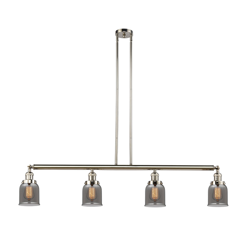 Bell Island Light shown in the Polished Nickel finish with a Plated Smoke shade