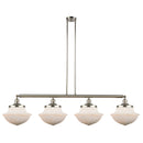 Oxford Island Light shown in the Polished Nickel finish with a Matte White shade