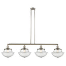 Oxford Island Light shown in the Polished Nickel finish with a Seedy shade