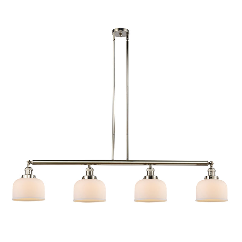 Bell Island Light shown in the Polished Nickel finish with a Matte White shade