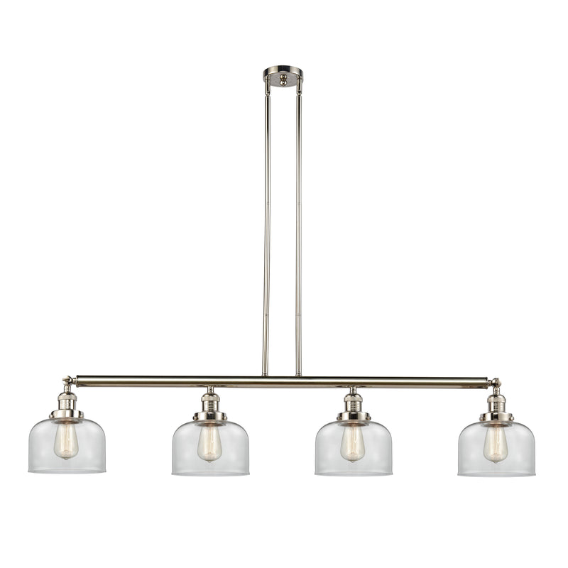 Bell Island Light shown in the Polished Nickel finish with a Clear shade