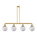 Beacon Island Light shown in the Satin Gold finish with a Clear shade