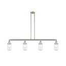 Dover Island Light shown in the Brushed Satin Nickel finish with a Clear shade