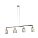 Bell Island Light shown in the Brushed Satin Nickel finish with a Silver Plated Mercury shade