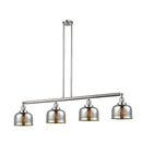 Bell Island Light shown in the Brushed Satin Nickel finish with a Silver Plated Mercury shade