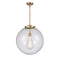 Beacon Pendant shown in the Brushed Brass finish with a Seedy shade