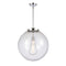 Beacon Pendant shown in the Polished Chrome finish with a Clear shade