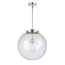 Beacon Pendant shown in the Polished Chrome finish with a Seedy shade