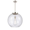 Athens Pendant shown in the Polished Nickel finish with a Seedy shade