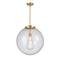 Beacon Pendant shown in the Satin Gold finish with a Seedy shade