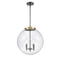 Beacon Pendant shown in the Black Antique Brass finish with a Seedy shade