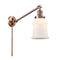 Canton Swing Arm shown in the Antique Copper finish with a Matte White shade